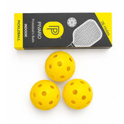 PIVARO® Indoor Pickleball Balls 26 Holes Yellow (3-Pack)