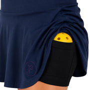 PIVARO® Women's Pickleball Skirt Built-In Compression Shorts with Ball Pocket