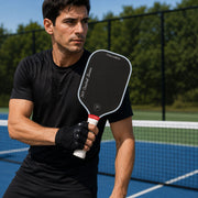 Player wearing PIVARO Gel Grip Pickleball Gloves